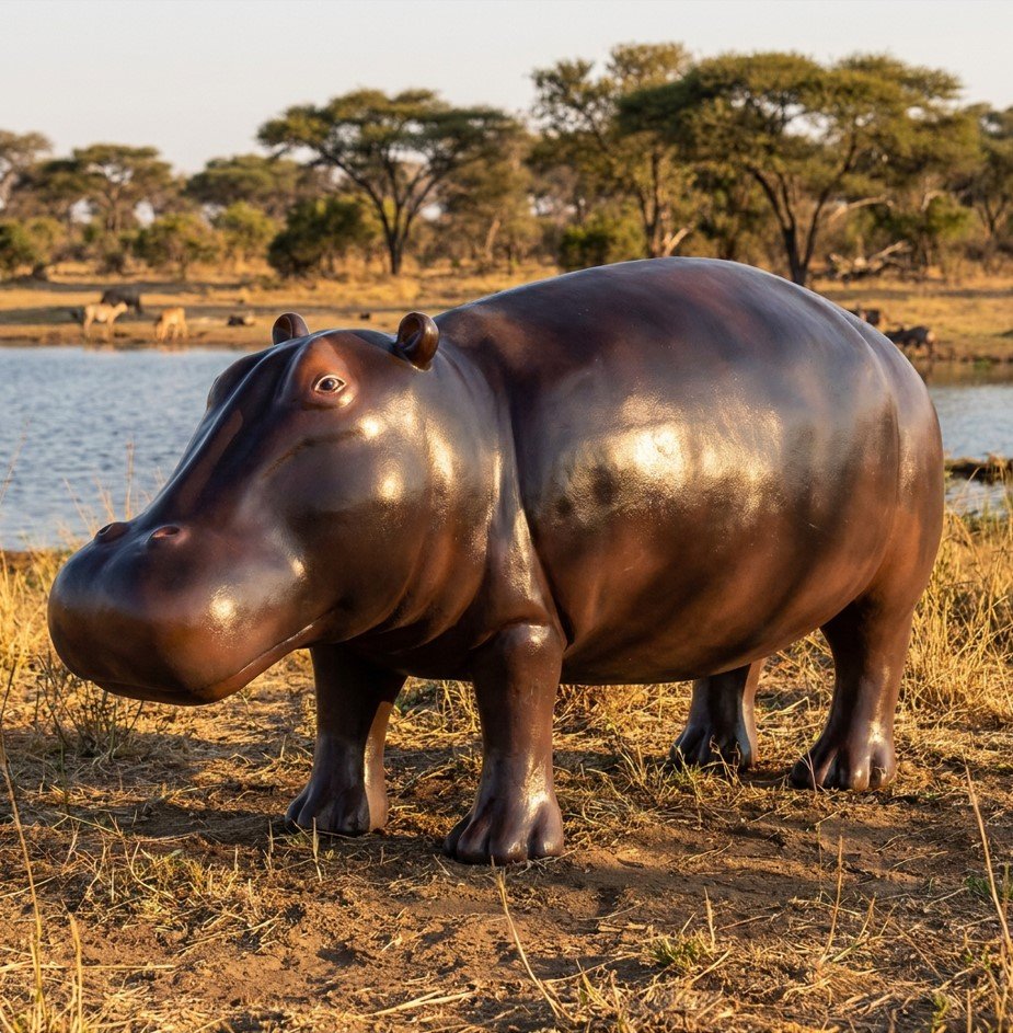 Figura Hipopotama 195cm