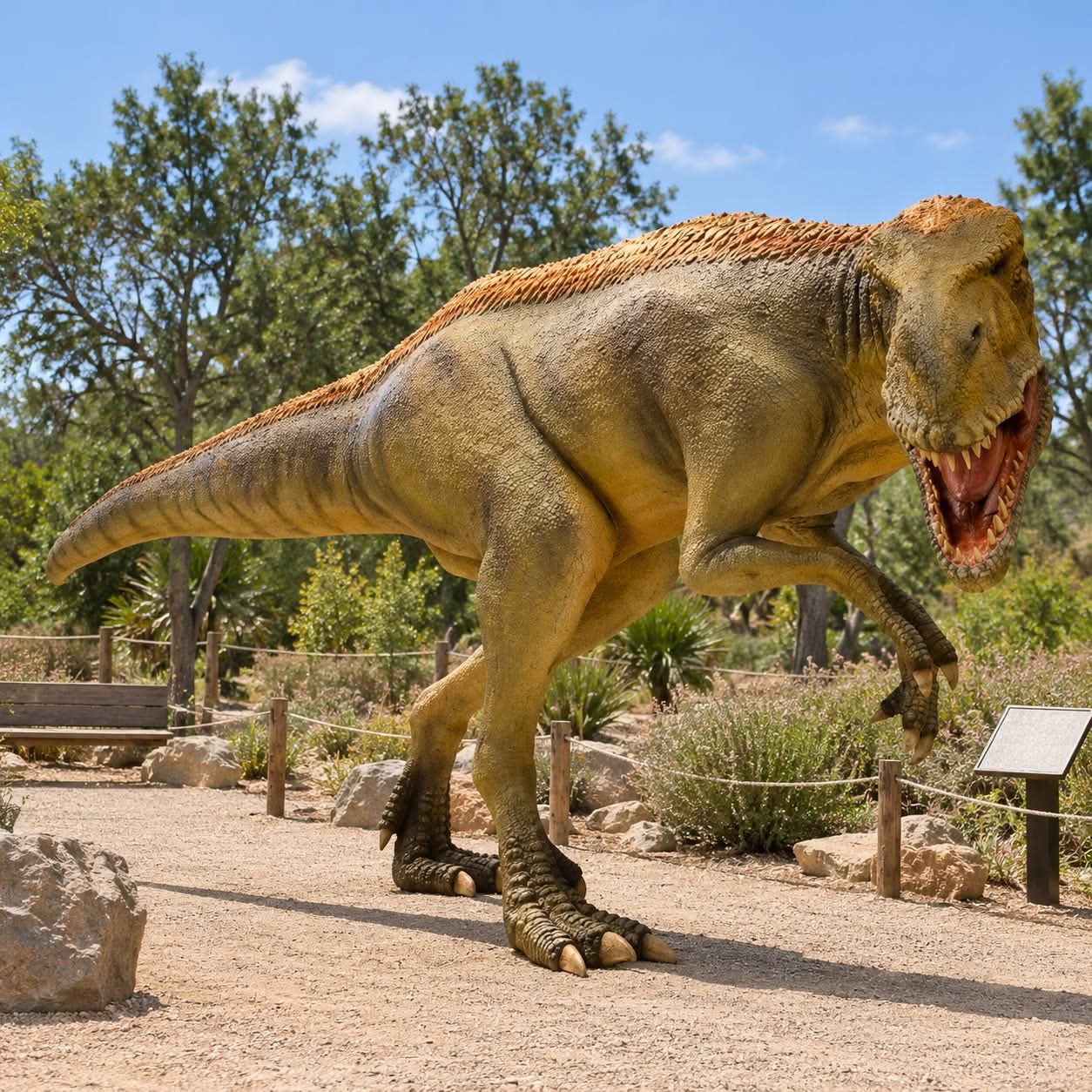 Figura Eotyrannus z laminatu, dinozaur do parku dinozaurów i zoo 560 cm