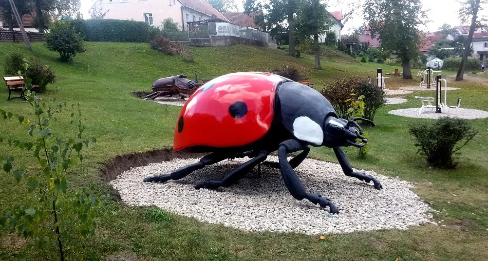 Gigantyczna biedronka, figura biedronki,